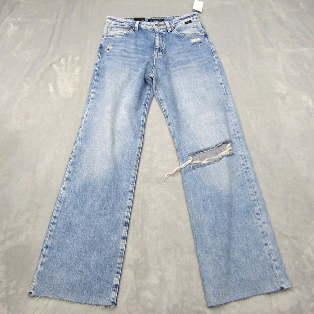 Mavi Jeans Womens Size 27 High Rise Wide Leg Barcelona Blue Denim Nwt